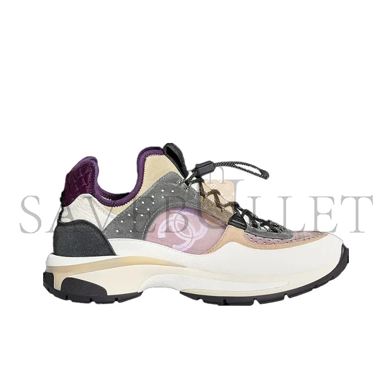 CHANEL SNEAKERS FABRIC, SUEDE CALFSKIN, MESH & FABRIC WHITE, GRAY, PURPLE G39488 Y56142 K4944 CHANEL SNEAKERS FABRIC, SUEDE CALFSKIN, MESH & FABRIC WHITE, GRAY, PURPLE G39488 Y56142 K4944